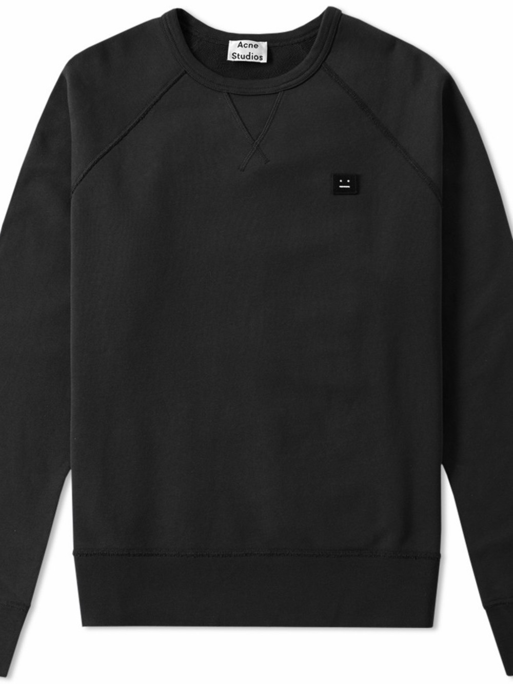Acne Studios College Face Crew Sweat Black Size Large Men’s